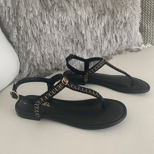 Chanel Chain flat sandals